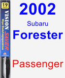 Passenger Wiper Blade for 2002 Subaru Forester - Vision Saver