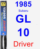 Driver Wiper Blade for 1985 Subaru GL-10 - Vision Saver