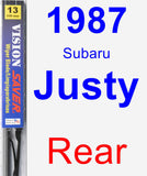 Rear Wiper Blade for 1987 Subaru Justy - Vision Saver