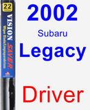 Driver Wiper Blade for 2002 Subaru Legacy - Vision Saver