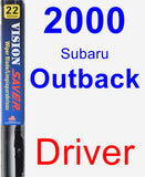 Driver Wiper Blade for 2000 Subaru Outback - Vision Saver