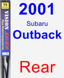 Rear Wiper Blade for 2001 Subaru Outback - Vision Saver