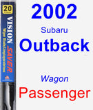 Passenger Wiper Blade for 2002 Subaru Outback - Vision Saver