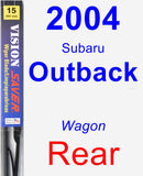 Rear Wiper Blade for 2004 Subaru Outback - Vision Saver