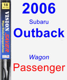 Passenger Wiper Blade for 2006 Subaru Outback - Vision Saver