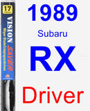 Driver Wiper Blade for 1989 Subaru RX - Vision Saver