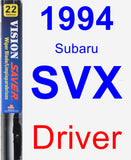 Driver Wiper Blade for 1994 Subaru SVX - Vision Saver