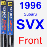 Front Wiper Blade Pack for 1996 Subaru SVX - Vision Saver