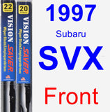 Front Wiper Blade Pack for 1997 Subaru SVX - Vision Saver