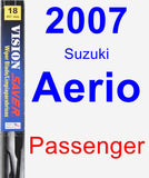 Passenger Wiper Blade for 2007 Suzuki Aerio - Vision Saver