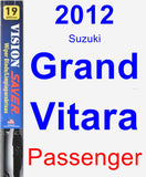 Passenger Wiper Blade for 2012 Suzuki Grand Vitara - Vision Saver