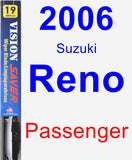 Passenger Wiper Blade for 2006 Suzuki Reno - Vision Saver