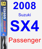 Passenger Wiper Blade for 2008 Suzuki SX4 - Vision Saver