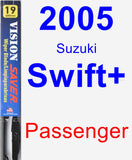 Passenger Wiper Blade for 2005 Suzuki Swift+ - Vision Saver