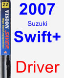 Driver Wiper Blade for 2007 Suzuki Swift+ - Vision Saver