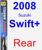 Rear Wiper Blade for 2008 Suzuki Swift+ - Vision Saver