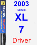 Driver Wiper Blade for 2003 Suzuki XL-7 - Vision Saver