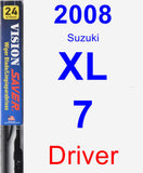 Driver Wiper Blade for 2008 Suzuki XL-7 - Vision Saver