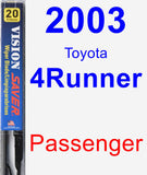 Passenger Wiper Blade for 2003 Toyota 4Runner - Vision Saver