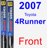 Front Wiper Blade Pack for 2007 Toyota 4Runner - Vision Saver