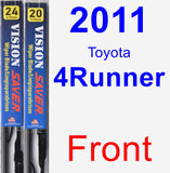 Front Wiper Blade Pack for 2011 Toyota 4Runner - Vision Saver