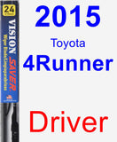 Driver Wiper Blade for 2015 Toyota 4Runner - Vision Saver