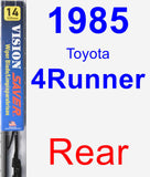 Rear Wiper Blade for 1985 Toyota 4Runner - Vision Saver