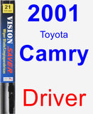 Driver Wiper Blade for 2001 Toyota Camry - Vision Saver