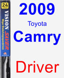 Driver Wiper Blade for 2009 Toyota Camry - Vision Saver