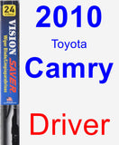 Driver Wiper Blade for 2010 Toyota Camry - Vision Saver