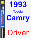 Driver Wiper Blade for 1993 Toyota Camry - Vision Saver