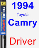 Driver Wiper Blade for 1994 Toyota Camry - Vision Saver