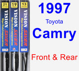 Front & Rear Wiper Blade Pack for 1997 Toyota Camry - Vision Saver