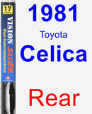 Rear Wiper Blade for 1981 Toyota Celica - Vision Saver