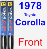 Front Wiper Blade Pack for 1978 Toyota Corolla - Vision Saver