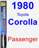 Passenger Wiper Blade for 1980 Toyota Corolla - Vision Saver