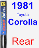 Rear Wiper Blade for 1981 Toyota Corolla - Vision Saver