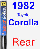 Rear Wiper Blade for 1982 Toyota Corolla - Vision Saver