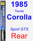 Rear Wiper Blade for 1985 Toyota Corolla - Vision Saver