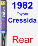 Rear Wiper Blade for 1982 Toyota Cressida - Vision Saver