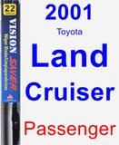 Passenger Wiper Blade for 2001 Toyota Land Cruiser - Vision Saver