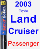 Passenger Wiper Blade for 2003 Toyota Land Cruiser - Vision Saver