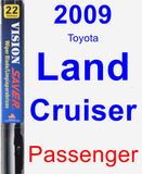 Passenger Wiper Blade for 2009 Toyota Land Cruiser - Vision Saver