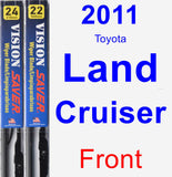 Front Wiper Blade Pack for 2011 Toyota Land Cruiser - Vision Saver