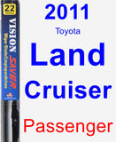 Passenger Wiper Blade for 2011 Toyota Land Cruiser - Vision Saver