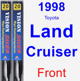 Front Wiper Blade Pack for 1998 Toyota Land Cruiser - Vision Saver