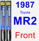 Front Wiper Blade Pack for 1987 Toyota MR2 - Vision Saver