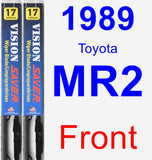 Front Wiper Blade Pack for 1989 Toyota MR2 - Vision Saver