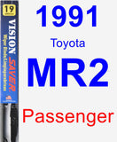 Passenger Wiper Blade for 1991 Toyota MR2 - Vision Saver