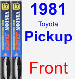 Front Wiper Blade Pack for 1981 Toyota Pickup - Vision Saver